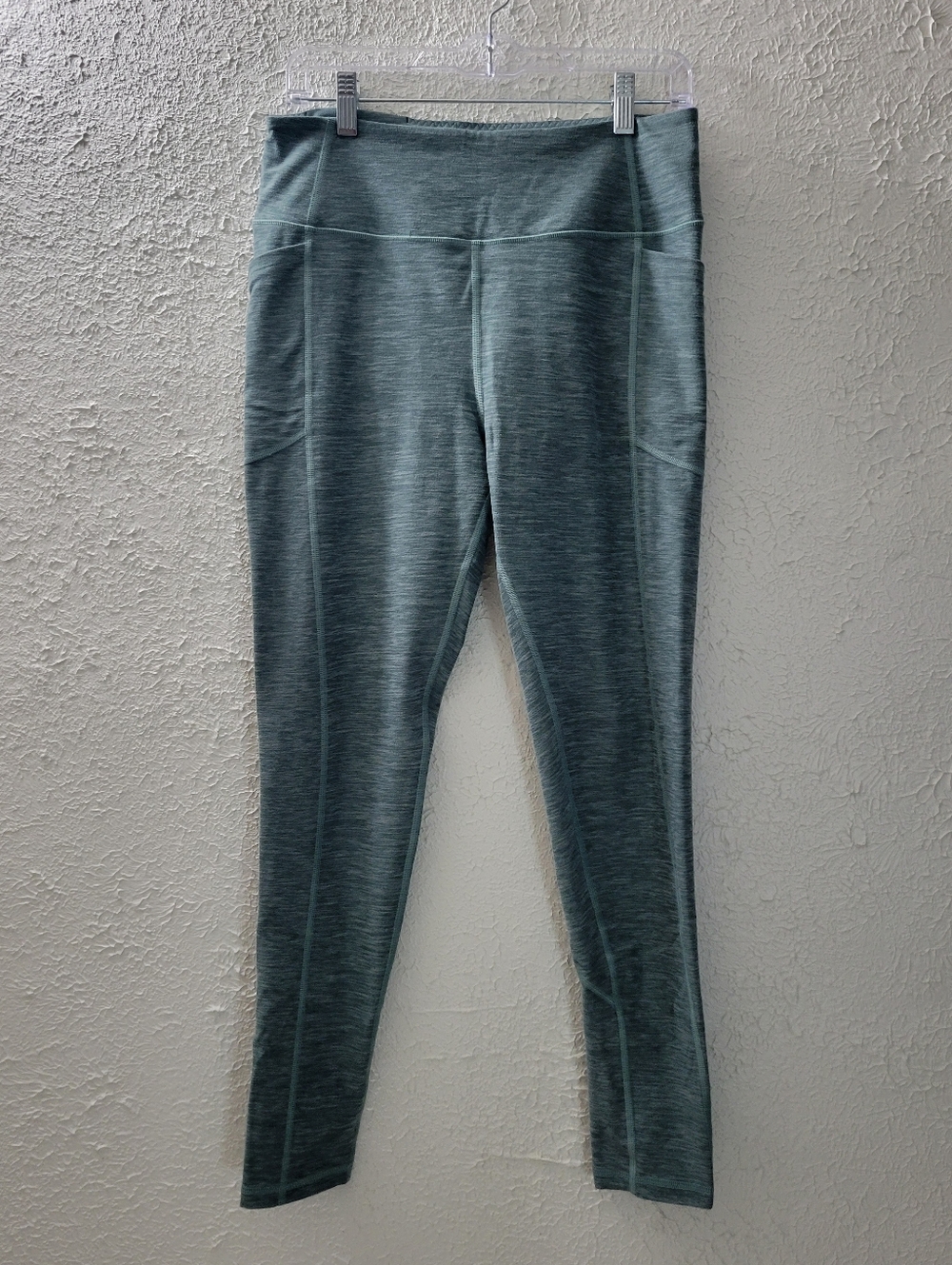 Victoria's Secret Sz 14 Womens Pocket Leggings Green Pants Full Length
